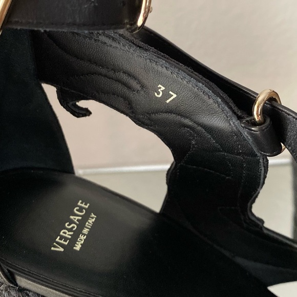 New versace espadrille wedges 37 7 $1,195 - Picture 6 of 8